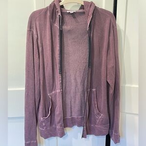 James Perse Men’s Terry Zip Up Hoodie